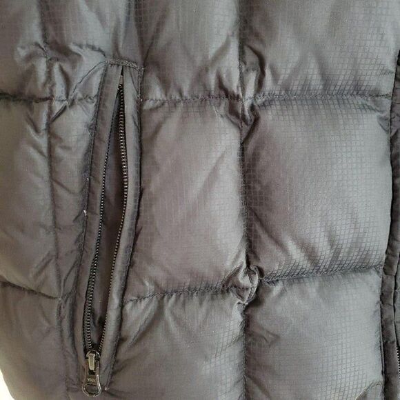 Men's Vest Black Blue M Feather Down Reversible Unisex Puffer - Picture 6 of 9